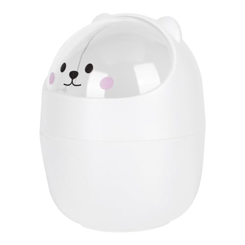 EXHUMKY Mini Desktop Mülleimer mit Klappdeckel Kleiner Tisch abfallbehälter aus Robustem Kunststoff Kompakt und Platzsparend Cartoon Design für Büro Schlafzimmer und Studentenwohnheim EXHUMKY Mini Desktop Mülleimer mit Klappdeckel Kleiner Tisch abfallbehälter aus Robustem Kunststoff Kompakt und Platzsparend Cartoon Design für Büro Schlafzimmer und Studentenwohnheim von EXHUMKY