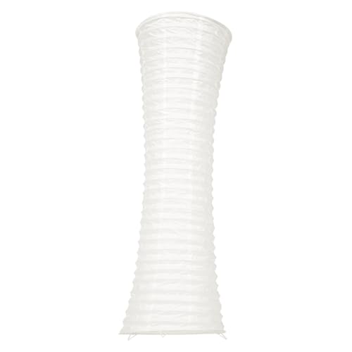 EXHUMKY Moderne Papier Lampenschirm Stehlampe Nordic Design Eleganter Lampenschutz für Wohnzimmer Schlafzimmer und Arbeitszimmer Passend für LED Leuchtmittel Einfache Installation von EXHUMKY