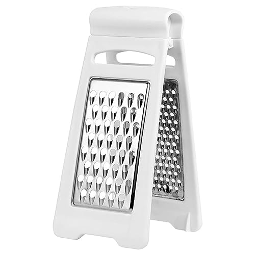 EXHUMKY Multifunktionale Käsereibe aus Doppelseitige Kartoffelreibe für Gemüse Obst Käse Ergonomische und Platzsparende Küchenhilfe von EXHUMKY