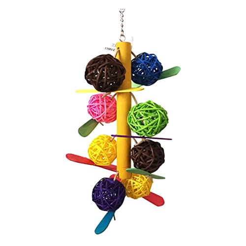EXHUMKY Papageien Kauspielzeug aus Natürlichem Holz für Kleine und Mittlere Vögel Bunte Kletterleiter und Hängespielzeug zur Beschäftigung und Zahnpflege im Käfig Zufällige Farbe EXHUMKY Papageien Kauspielzeug aus Natürlichem Holz für Kleine und Mittlere Vögel Bunte Kletterleiter und Hängespielzeug zur Beschäftigung und Zahnpflege im Käfig Zufällige Farbe von EXHUMKY