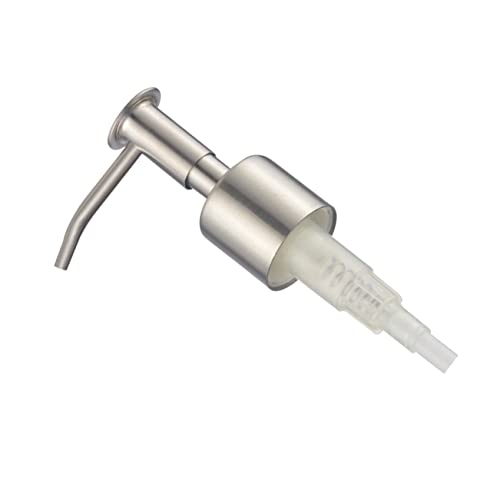 EXHUMKY Pumpkopf Aus Edelstahl Für Flaschen Spenderkopf Für Shampoo Und Lotion Drehbar Ersatz Für Pumpspender Geeignet Für Haushalt Und Bad von EXHUMKY