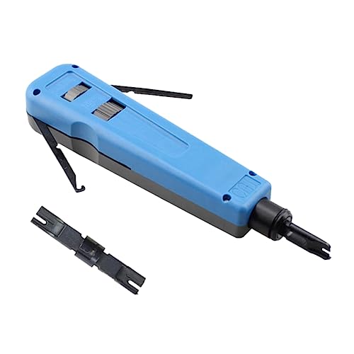 EXHUMKY Punch Down Tool mit Klingen Präzises Auflegewerkzeug für Kabel mit Rutsch Griff Einfaches Handling und Professionelle Anwendungen Elektroinstallation von EXHUMKY