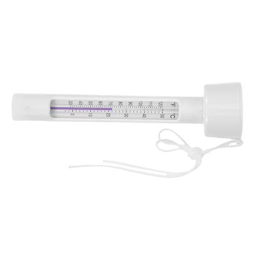 EXHUMKY Reptilien-thermometer Spa-wasserthermometer Hausthermometer Schwimmendes Wasserthermometer Badethermometer Schwimmendes Temperaturthermometer Innenthermometer Plastik Weiß von EXHUMKY