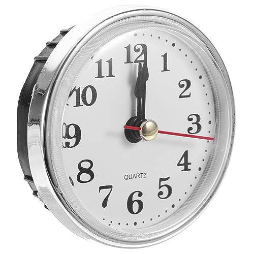 EXHUMKY Uhrkopf mit Arabischen Zahlen Vintage Uhreinsatz Runder Uhreneinsatz für Selbstgemacht Projekte Uhrwerk Ersatz Passend für Verschiedene Uhrenanwendungen von EXHUMKY