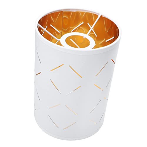 EXHUMKY Runder Lampenschirm für Tischlampen Vintage Design Geeignet für Schlafzimmer Wohnzimmer und Einfache Installation Dekorativ und Hochwertigem von EXHUMKY