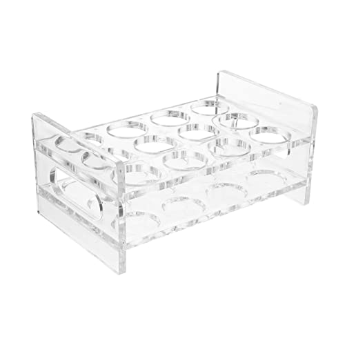 EXHUMKY Schnapsglas Halter mit Fächern Eleganter Serviertablett für Bar und Zuhause für Partys und Veranstaltungen Langlebig und Modern Gestaltet von EXHUMKY