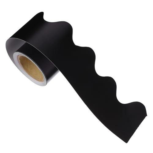 EXHUMKY Schwarzer Tafel Randbesatz aus Kupferdruckpapier Dekorative Bordüre für Klassenzimmer Praktische und Sichere Tafeldekoration Geeignet für Glatte Wände Türen Fenster und EXHUMKY Schwarzer Tafel Randbesatz aus Kupferdruckpapier Dekorative Bordüre für Klassenzimmer Praktische und Sichere Tafeldekoration Geeignet für Glatte Wände Türen Fenster und von EXHUMKY