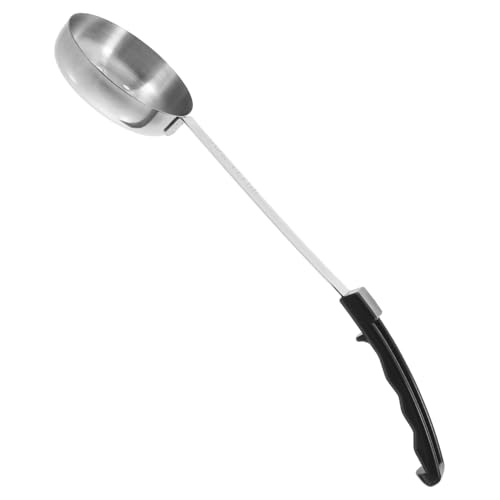EXHUMKY Servierlöffel mit Portionskontrolle Robuste Schöpfkelle für Soßen und Suppen Praktischer Küchenhelfer mit Langem Griff Leicht zu Reinigen und Vielseitig Einsetzbar für von EXHUMKY