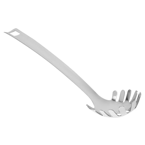 EXHUMKY Spaghetti Löffel mit Ergonomischem Griff Praktischer Nudelsieb für Küche und Restaurant Leicht zu Reinigen für Pasta und Nudelgerichte von EXHUMKY