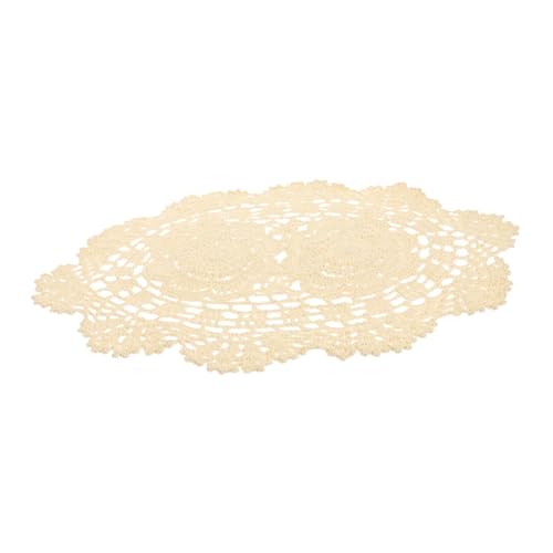 EXHUMKY Spitzen-tischset Aus Baumwolle Dekorative Tischdecke Für Esstisch Oder Couchtisch Leicht Zu Waschen Und Wiederverwendbar Für Veranstaltungen Geschenk von EXHUMKY