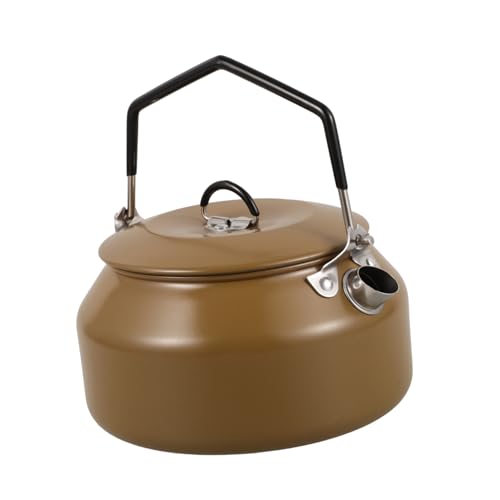 EXHUMKY Outdoor Camping Kettle Aus Edelstahl Tragbarer Multifunktionaler Wasserkocher Für Camping Und Freizeitaktivitäten Leicht Und Kompakt Für Teezubereitung Und Kochen Der Natur von EXHUMKY