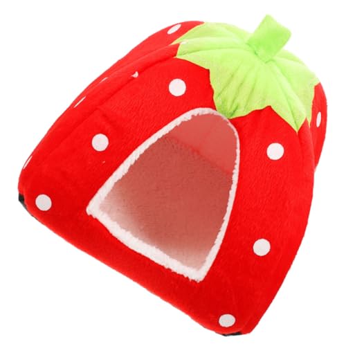 EXHUMKY Versteck Für Kleine Tiere Hamster Hasenversteck Bett Kaninchen -versteck Kaninchenbett Kleines Tierbett Entzückendes Rattenversteck Tuch von EXHUMKY