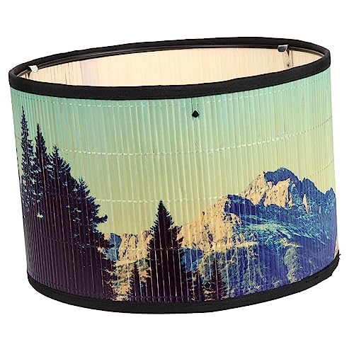 EXHUMKY Vintage Lampenschirm Retro Deckenleuchte für Schlafzimmer Wohnzimmer und Büro Leicht Installierbar Langlebig und Dekorativ ohne Kabel von EXHUMKY