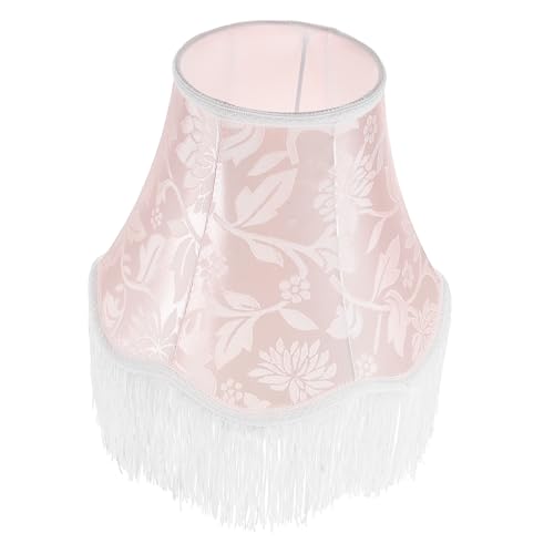 EXHUMKY Vintage Lampenschirm mit Fransen Nachttischlampe Dekorativer Lampenschirm Hochwertigem Einzigartiges Design für Wohnräume Retro Boho Stil von EXHUMKY