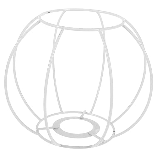 EXHUMKY Vintage Metall Lampenschirmrahmen für DIY Deckenleuchten Stabiler Lampenschirm Ring für Tischlampen Handgefertigt Geeignet für Restaurant und Zuhause von EXHUMKY