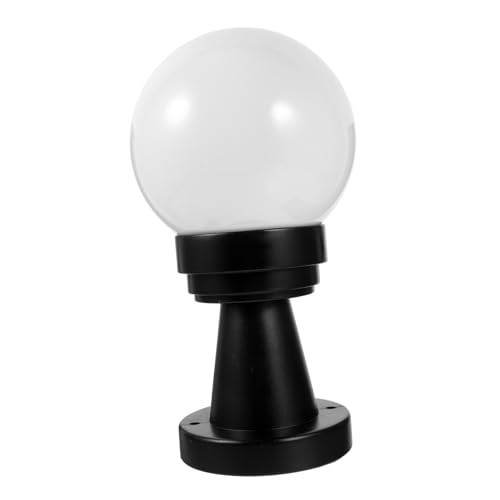 EXHUMKY Wandlampe Ersatz Lampenschirm für Gartenzaun Dekorative Kugel Leuchte Außenbereich Passend für Gartenpfeiler und Zäune Elegantes Design Einfache Installation von EXHUMKY