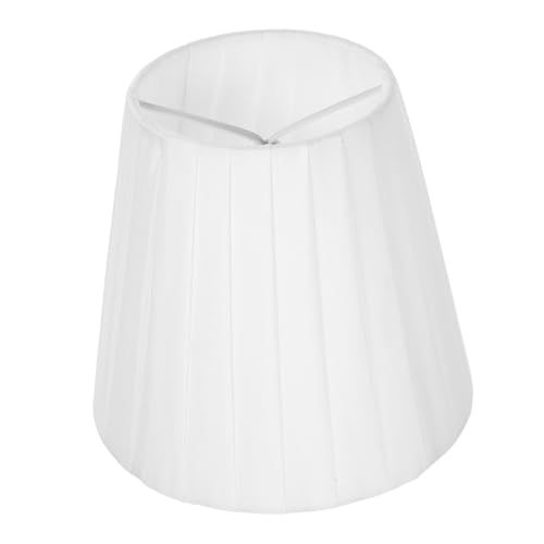 EXHUMKY Weißer Lampenschirm aus Stoff mit Clip zum Aufstecken Langlebiger Ersatz für Tischlampe Einfache Montage Schlichte Dekorative Lampenabdeckung für Wohnzimmer und Schlafzimmer EXHUMKY Weißer Lampenschirm aus Stoff mit Clip zum Aufstecken Langlebiger Ersatz für Tischlampe Einfache Montage Schlichte Dekorative Lampenabdeckung für Wohnzimmer und Schlafzimmer von EXHUMKY
