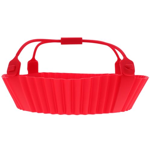 EXHUMKY Wiederverwendbarer Silikonliner für Heißluftfritteuse Hitzebeständiger Silikon Topf Antihaft Backform für Kochen und Backen Verlängert die von EXHUMKY