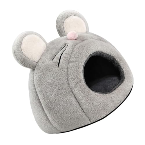 EXHUMKY Winddichtes Hamsterversteck aus Baumwolle Kleines Tierbett Mäuseform Kuschelnest für Meerschweinchen Chinchillas und Kaninchen Gemütliches Kleintierhaus für Heim und Zoohandel von EXHUMKY