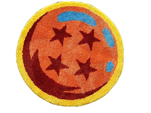 EXIGENT Premium Orange Ball Ultra Soft Anti-Rutsch-Boden-Fußmatte, Teppich (OrangeBall) von EXIGENT