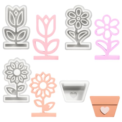 EXIN DEHCEN 3 Stück 3D Silikonform Blumen, SilikonFrühling Blumen Gießform Frühling mit Sockel Gießformen, Silikonformen Gießformen, für Geburtstage Weihnachten Erntedankfest Muttertag EXIN DEHCEN 3 Stück 3D Silikonform Blumen, SilikonFrühling Blumen Gießform Frühling mit Sockel Gießformen, Silikonformen Gießformen, für Geburtstage Weihnachten Erntedankfest Muttertag von EXIN DEHCEN