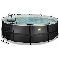 Exit Toys - exit Black Leather Pool ø427x122cm mit Filterpumpe - schwarz von EXIT TOYS