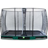 EXIT Elegant Inground-Trampolin 244x427cm mit Economy Sicherheitsnetz - grün von EXIT TOYS