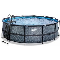 EXIT Stone Pool ø450x122cm mit Filterpumpe - grau EXIT Stone Pool ø450x122cm mit Filterpumpe - grau von EXIT TOYS