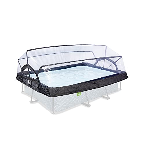EXIT Toys Poolabdeckung 220x150cm - Universell für Rechteckige Pools - Hält Wasser Warm und Sauber - Einfache Montage - Robuste, Hochwertige Konstruktion - Geeignet für EXIT Pools und Andere Modelle von EXIT TOYS