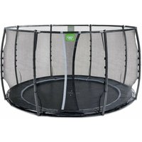 Exit Toys - exit Dynamic ebenerdiges Trampolin ø366cm mit Sicherheitsnetz - schwarz von EXIT TOYS