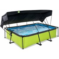 Exit Toys - exit Lime Pool 300x200x65cm mit Filterpumpe und Sonnensegel - grün von EXIT TOYS