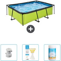 Exit Toys - exit Rechteckiges Schwimmbad mit Kalkrahmen – 220 x 150 x 65 cm – Inklusive Zubehör CB73 Exit Toys - exit Rechteckiges Schwimmbad mit Kalkrahmen – 220 x 150 x 65 cm – Inklusive Zubehör CB73 von EXIT TOYS