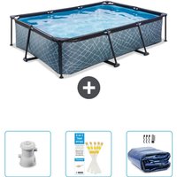 Exit Toys - exit Rechteckiges Steinrahmen-Schwimmbecken – 300 x 200 x 65 cm – Inklusive Zubehör CB74 Exit Toys - exit Rechteckiges Steinrahmen-Schwimmbecken – 300 x 200 x 65 cm – Inklusive Zubehör CB74 von EXIT TOYS