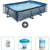 Exit Toys - exit Rechteckiges Steinrahmen-Schwimmbecken – 300 x 200 x 65 cm – Inklusive Zubehör CB77 Exit Toys - exit Rechteckiges Steinrahmen-Schwimmbecken – 300 x 200 x 65 cm – Inklusive Zubehör CB77 von EXIT TOYS