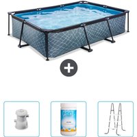 Exit Toys - exit Rechteckiges Steinrahmen-Schwimmbecken – 300 x 200 x 65 cm – Inklusive Zubehör CB84 Exit Toys - exit Rechteckiges Steinrahmen-Schwimmbecken – 300 x 200 x 65 cm – Inklusive Zubehör CB84 von EXIT TOYS