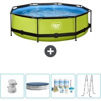 Exit Toys - exit Runder Pool mit Kalkrahmen – 300 x 76 cm – Inklusive Zubehör CB20 von EXIT TOYS