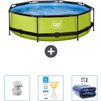 Exit Toys - exit Runder Pool mit Kalkrahmen – 300 x 76 cm – Inklusive Zubehör CB86 Exit Toys - exit Runder Pool mit Kalkrahmen – 300 x 76 cm – Inklusive Zubehör CB86 von EXIT TOYS
