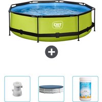 Exit Toys - exit Runder Pool mit Kalkrahmen – 300 x 76 cm – Inklusive Zubehör CB87 Exit Toys - exit Runder Pool mit Kalkrahmen – 300 x 76 cm – Inklusive Zubehör CB87 von EXIT TOYS