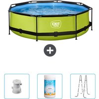 Exit Toys - exit Runder Pool mit Kalkrahmen – 300 x 76 cm – Inklusive Zubehör CB96 Exit Toys - exit Runder Pool mit Kalkrahmen – 300 x 76 cm – Inklusive Zubehör CB96 von EXIT TOYS