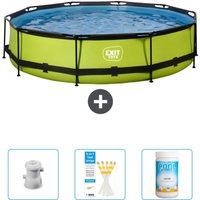 Exit Toys - exit Runder Pool mit Kalkrahmen – 360 x 76 cm – Inklusive Zubehör CB85 Exit Toys - exit Runder Pool mit Kalkrahmen – 360 x 76 cm – Inklusive Zubehör CB85 von EXIT TOYS