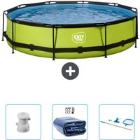 Exit Toys - exit Runder Pool mit Kalkrahmen – 360 x 76 cm – Inklusive Zubehör CB90 Exit Toys - exit Runder Pool mit Kalkrahmen – 360 x 76 cm – Inklusive Zubehör CB90 von EXIT TOYS