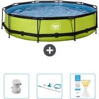 Exit Toys - exit Runder Pool mit Kalkrahmen – 360 x 76 cm – Inklusive Zubehör CB94 Exit Toys - exit Runder Pool mit Kalkrahmen – 360 x 76 cm – Inklusive Zubehör CB94 von EXIT TOYS