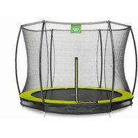 Exit Silhouette Bodentrampolin ø305cm mit Sicherheitsnetz - grün von EXIT TOYS