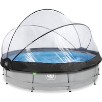 EXIT Toys Pool, ⌀xH: 380 x 250 cm, mit Kartuschenfilteranlage - grau von EXIT Toys