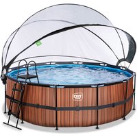 EXIT Toys Pool »Wood Pools«, Ø: 447 cm, 14758 l, braun von EXIT Toys