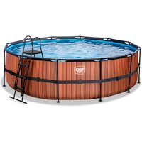 EXIT Toys Pool »Wood Pools«, Ø: 488 cm, 19330 l, braun von EXIT Toys