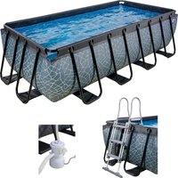 EXIT Framepool BxLxH: 200x400x100 cm, mit Filterpumpe und Sicherheitsleiter von EXIT