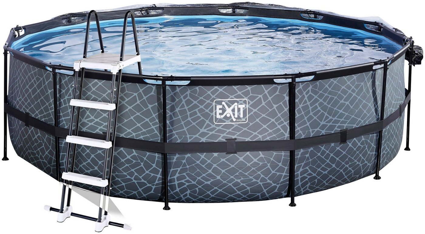 EXIT Framepool (Set), ØxH: 450x122 cm, mit Sonnendach, Sandfilter von EXIT