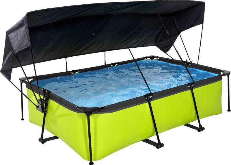 EXIT Framepool (Set, 3-tlg), BxLxH: 150x220x65 cm, mit Filterpumpe und Sonnensegel von EXIT