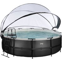 EXIT Framepool "inkl. multifunktionaler Poolabdeckung", (Set, 4 tlg.), ØxH: 488x 122 cm, mit Sandfilteranlage und Sicherheitsleiter von EXIT
